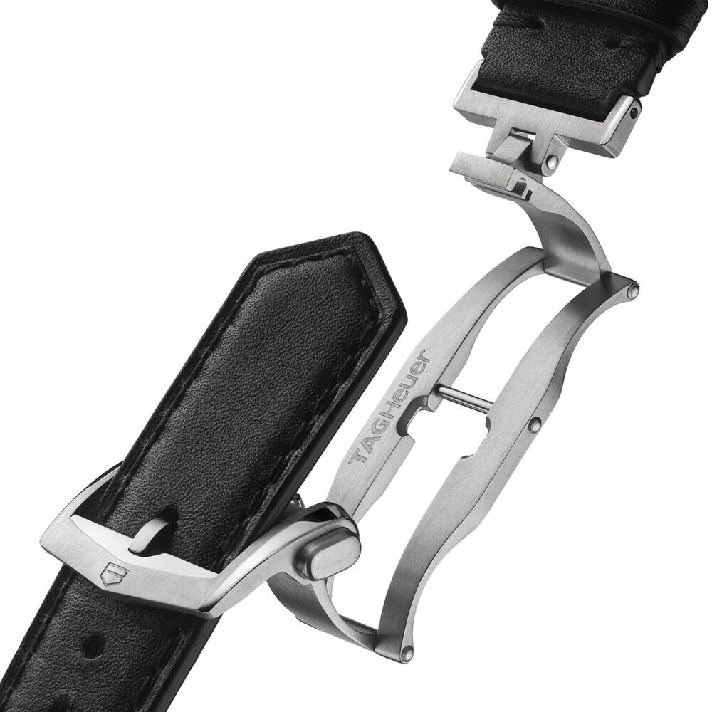 TAG Heuer Monaco Chronograph 39mm Green Dial Black Leather Strap Watch