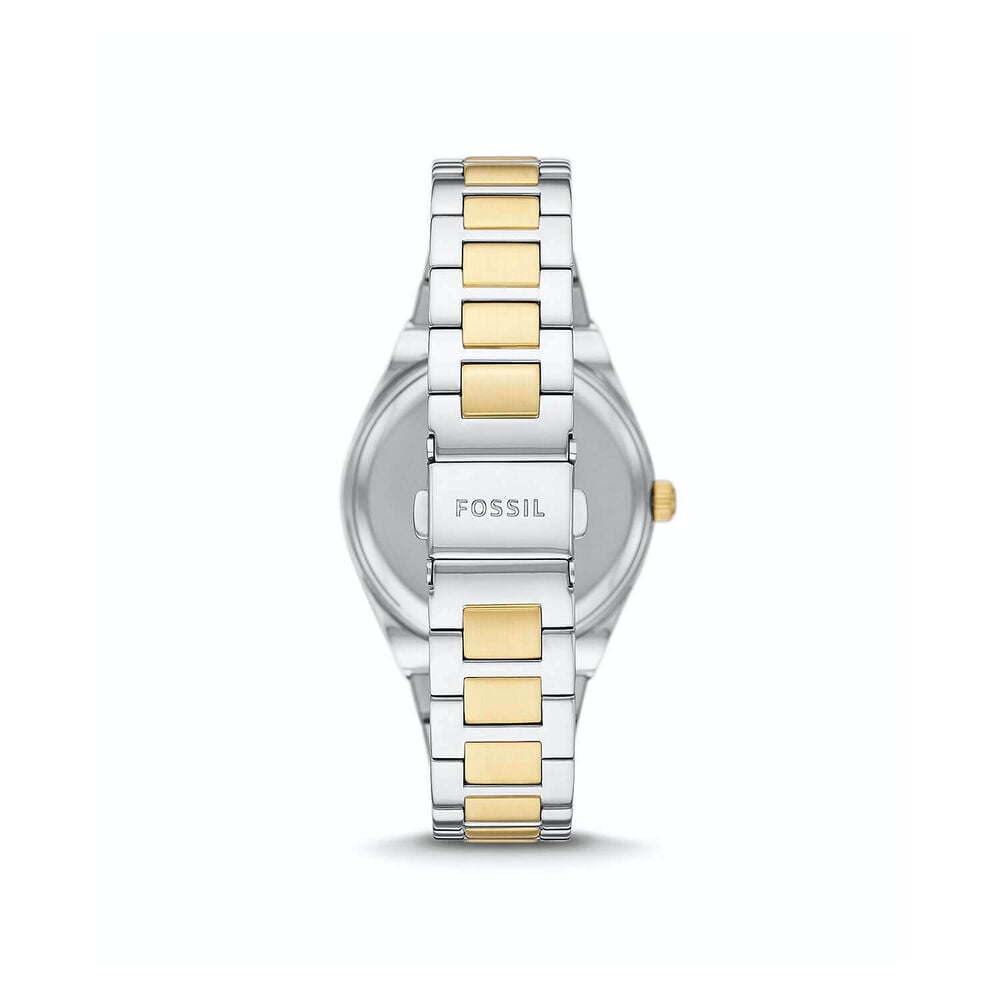 Fossil Scarlette 38mm Silver Dial Steel & Yellow Gold Bracelet Watch