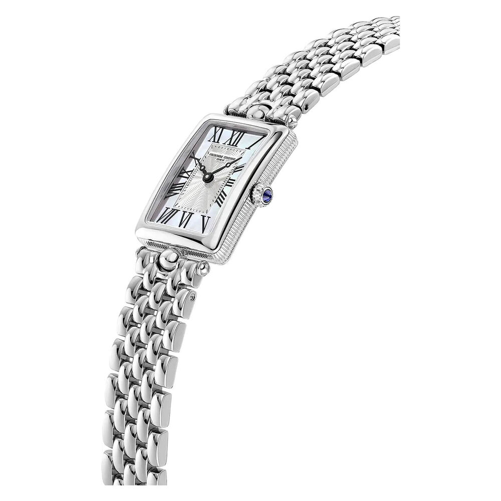 Frederique Constant Art Deco Carree Quartz Mother of Dial Bracelet Watch image number 1