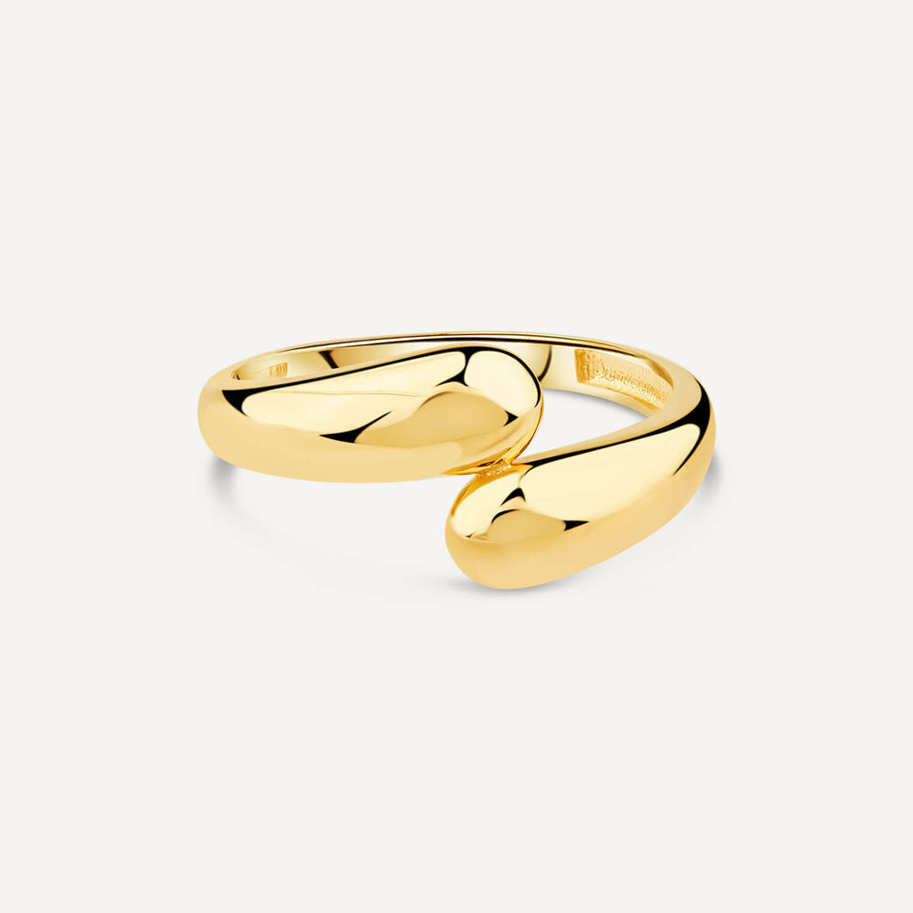 9ct Yellow Gold Polished Twist Plain Ring