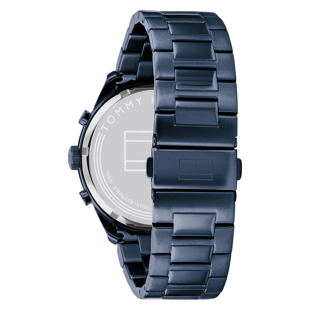Tommy Hilfiger Chronograph 44mm Quartz Blue Dial Blue IP Bracelet Watch image number 3