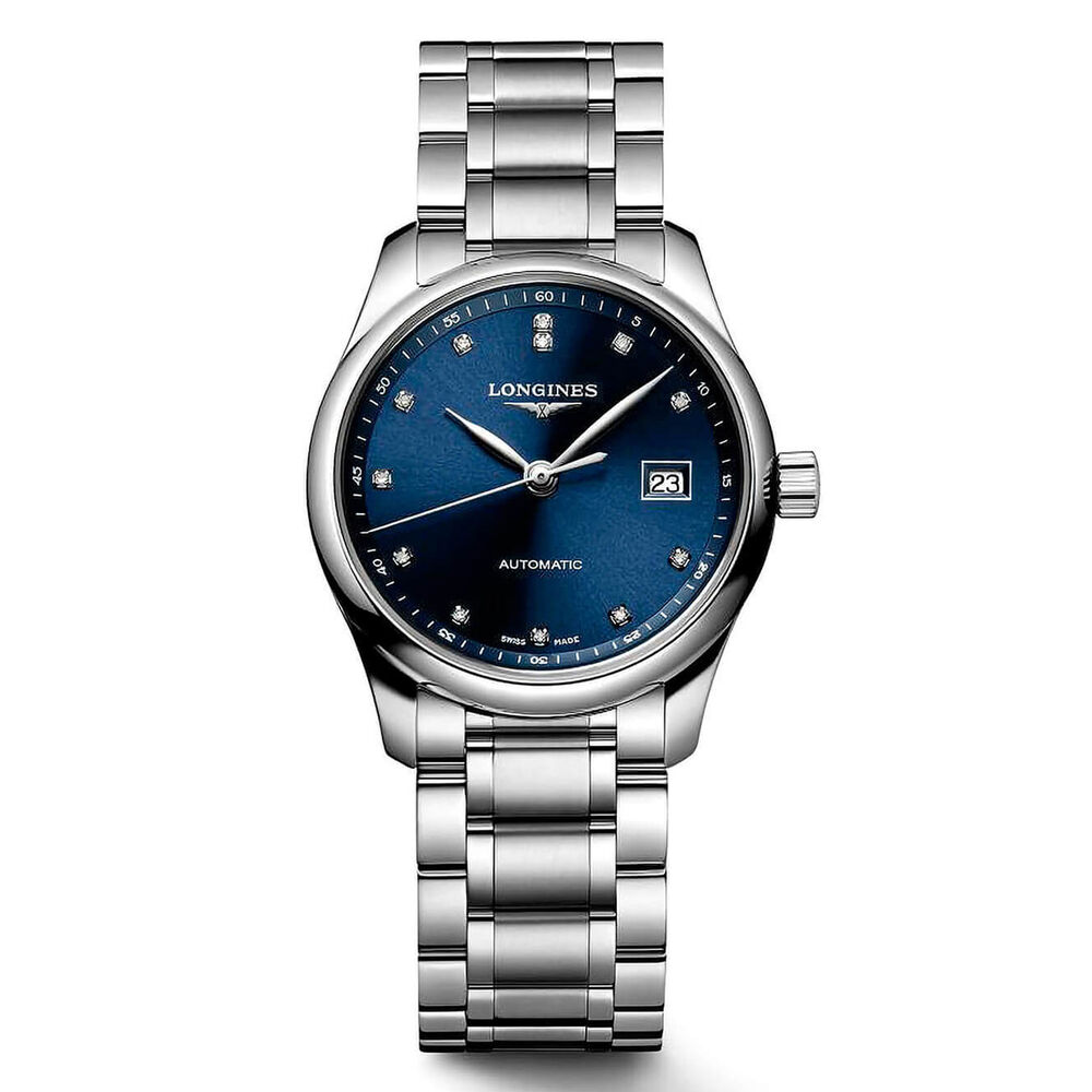 Longines Master Collection Automatic Ladies' Diamond Blue Dial Stainless Steel Watch