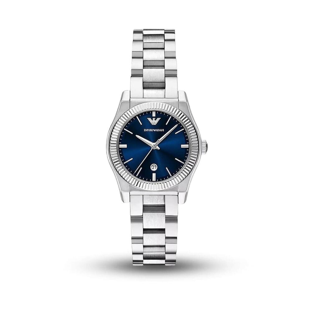 Emporio Armani 32mm Blue Dial Stainless Steel Bracelet Watch image number 0