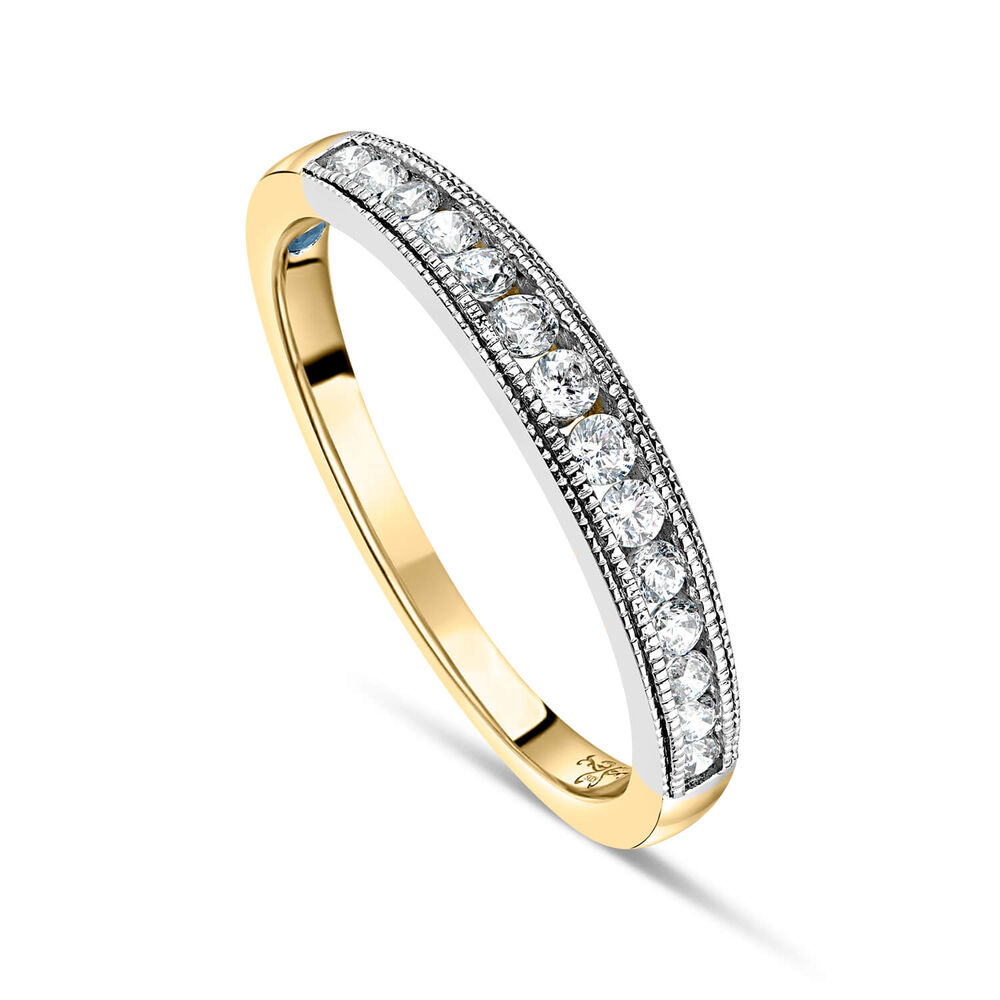 Kathy de Stafford 18ct Yellow Gold 0.25ct Diamond Grain Set Ring