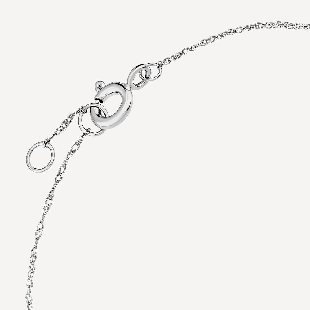 Born Kissed with Diamonds 9ct White Gold Lab Grown 0.20ct Pear Diamond Chain Bracelet image number 3