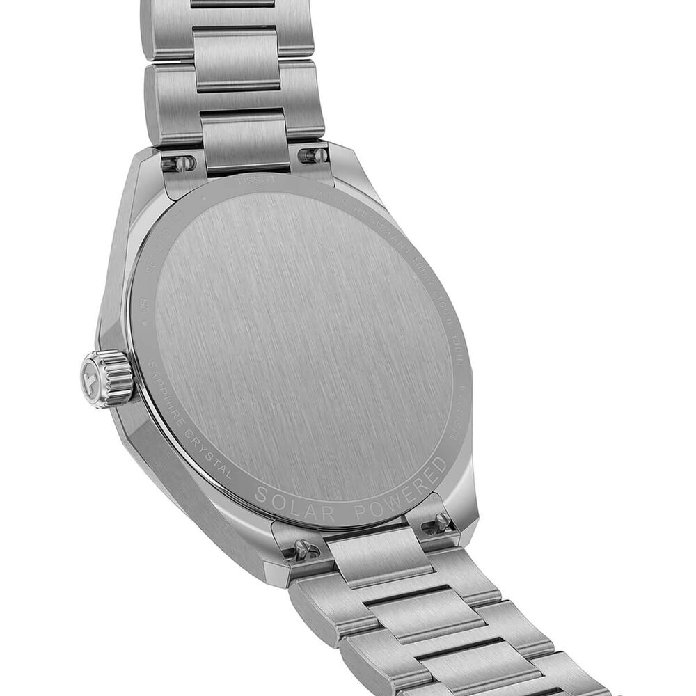 Tissot PRC 100 Solar 39mm Green Dial Steel Bracelet Watch
