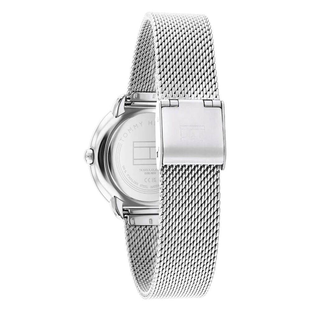 Tommy Hilfiger 32mm Silver Dial Cubic Zirconia Set Bezel Steel Bracelet Watch image number 2