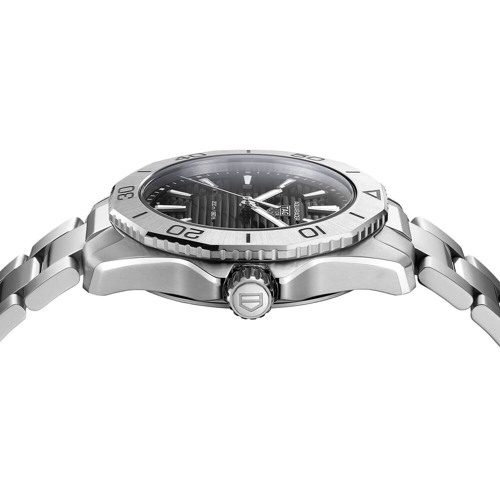 TAG Heuer Aquaracer Professional 200 Quartz 40mm Black Dial Steel Case Bracelet Watch image number 3