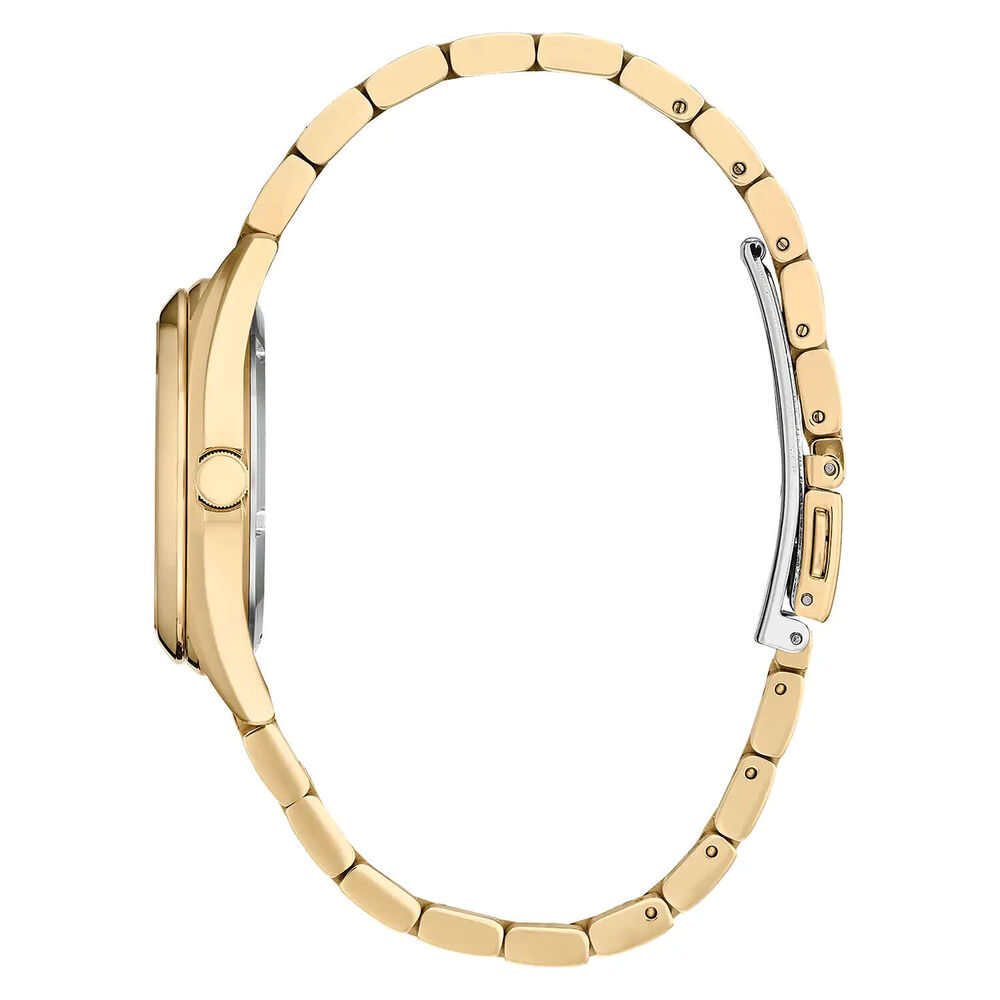 Citizen Eco-Drive Diamond 33mm MOP Dial Gold Toned Steel Bracelet Watch image number 1