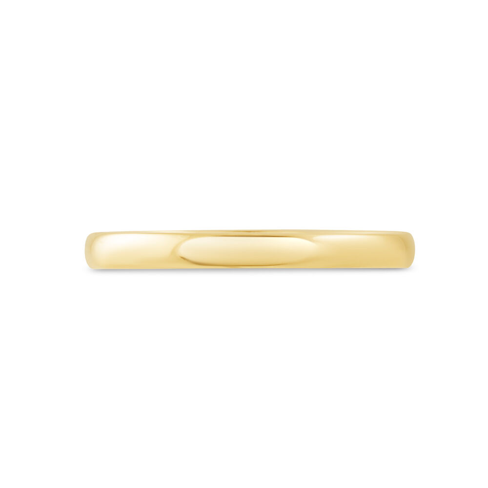 18ct Gold Classic Ladies 2mm Court Wedding Ring