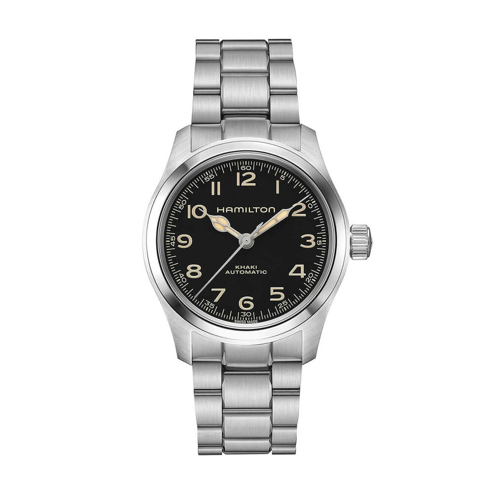 Hamilton Khaki Field Murph 38mm Black Dial Steel Case & Bracelet Watch