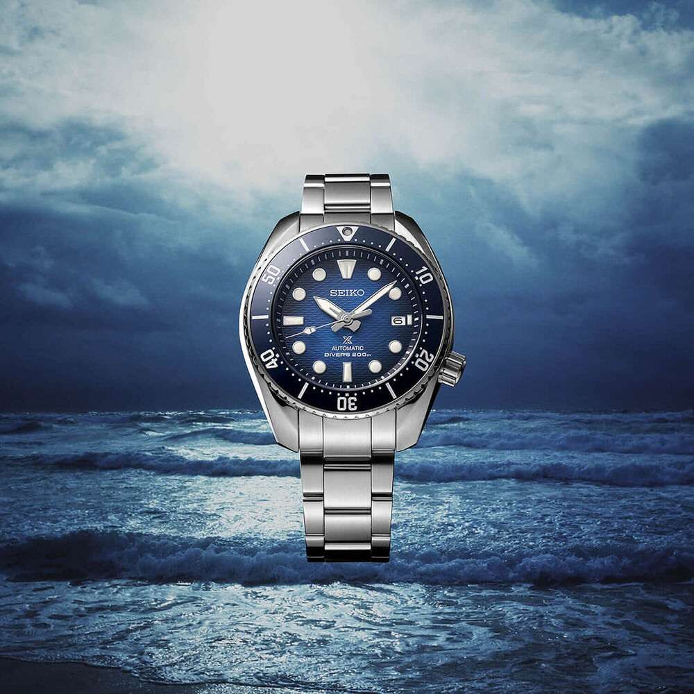 Seiko Prospex King Sumo Blue "Gradation" Diver 45mm Blue Dial Watch image number 3