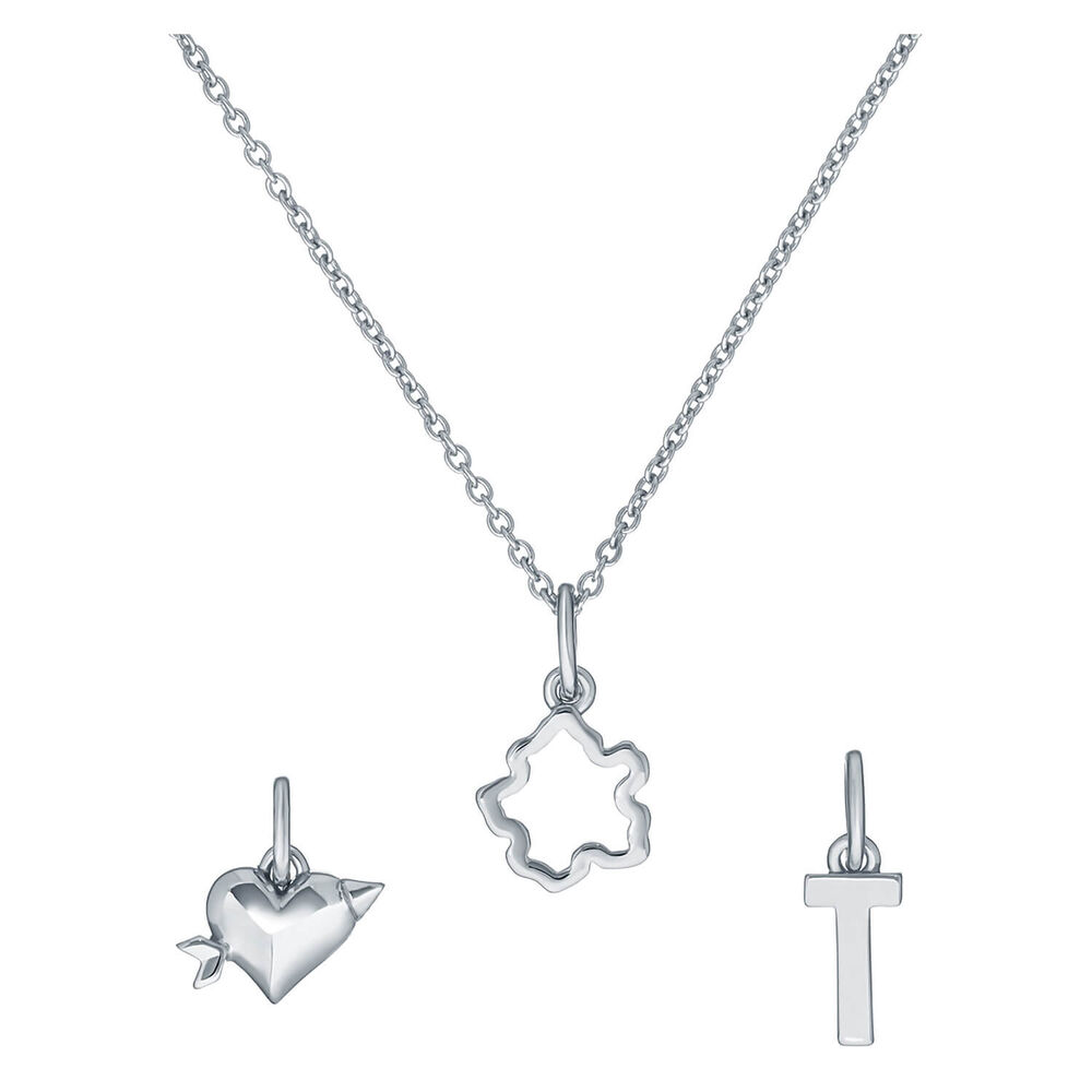 Ted Baker 3 Interchangeable Silver Tone Charms Set image number 5