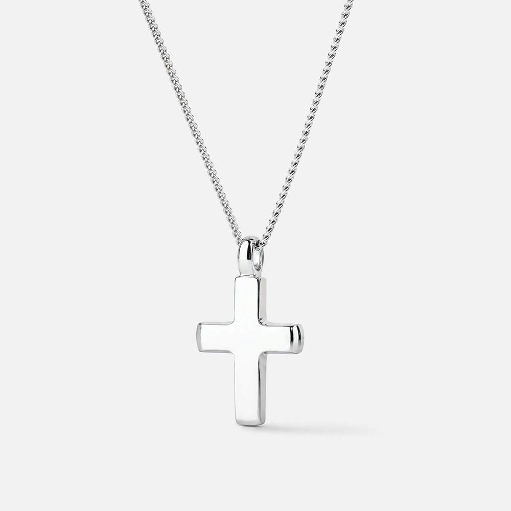 Sterling Silver Polished Cross Pendant
