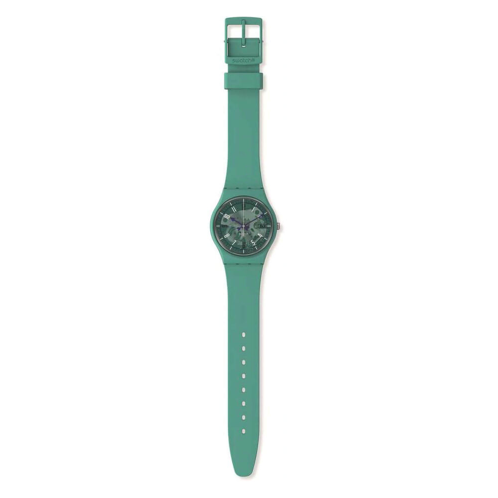 Swatch Photonic Turquoise Dial & Silicone Strap Watch