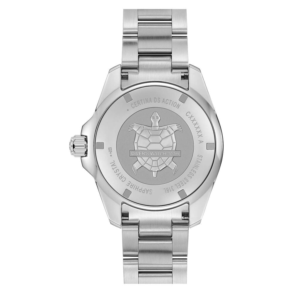 Certina DS Action Diver 43mm Black Dial Steel Case Bracelet Watch image number 3