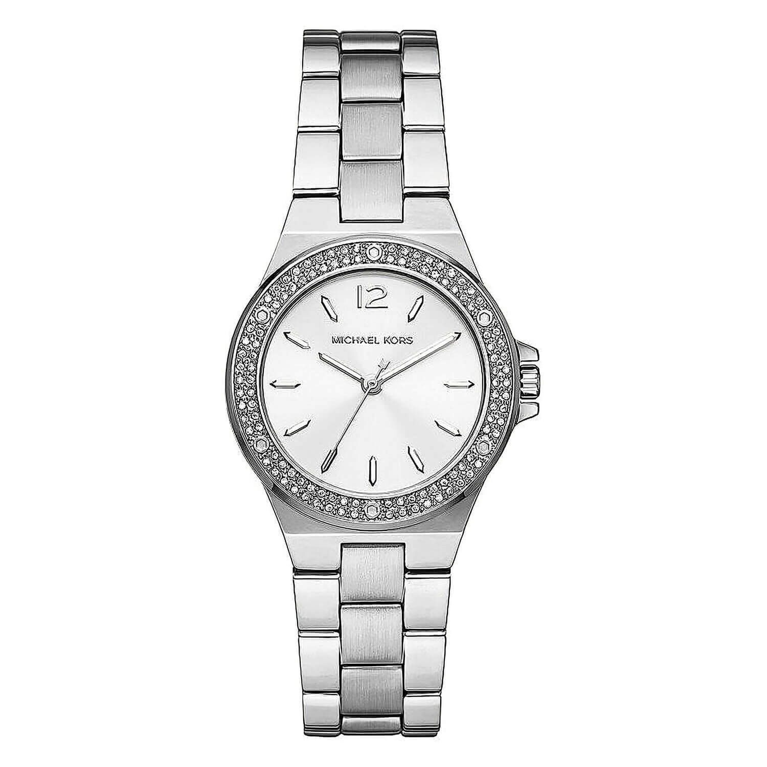 Michael Kors Lennox 33mm Silver Dial Bracelet Ladies Watch
