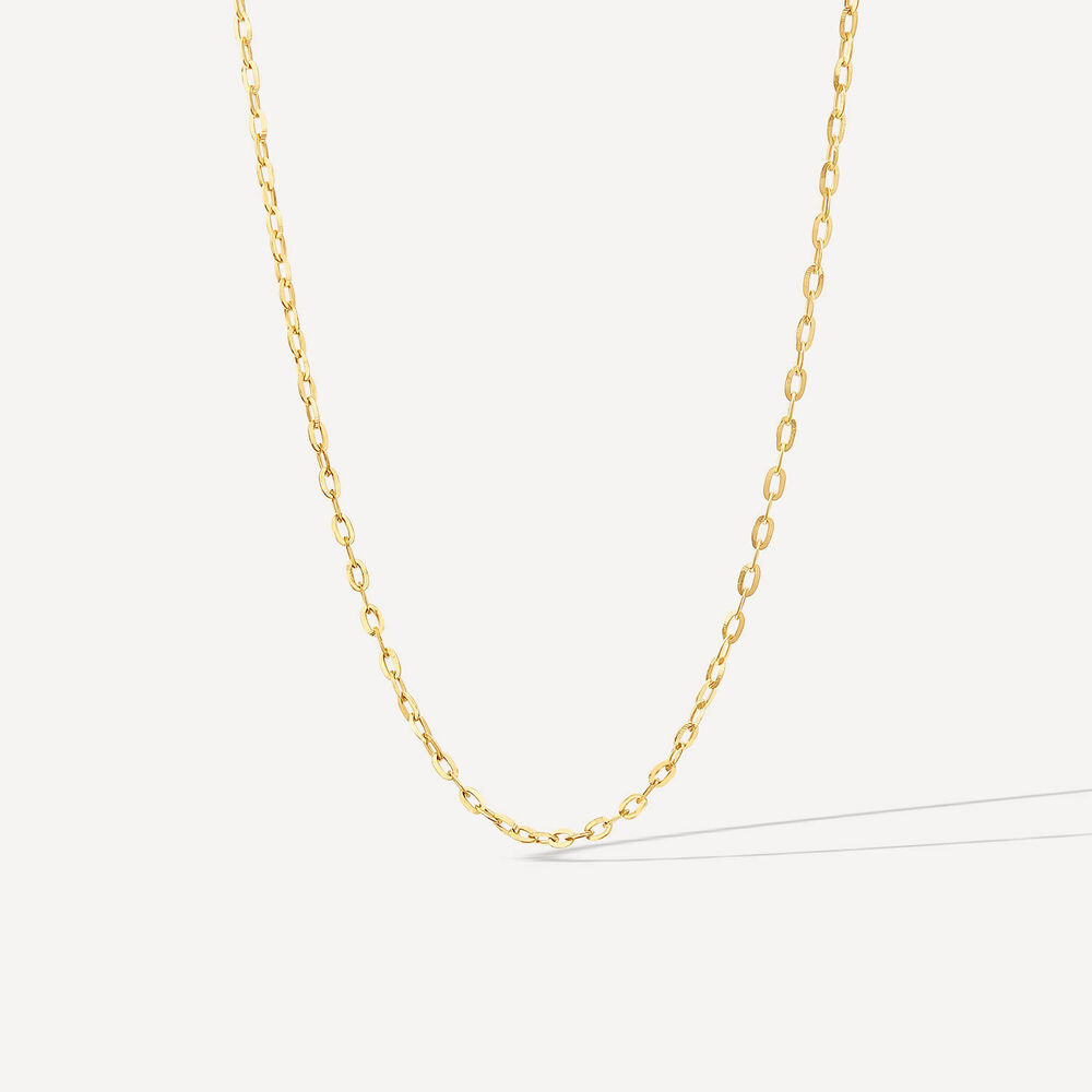 9ct Rose Gold 18' Rolo Chain Necklet
