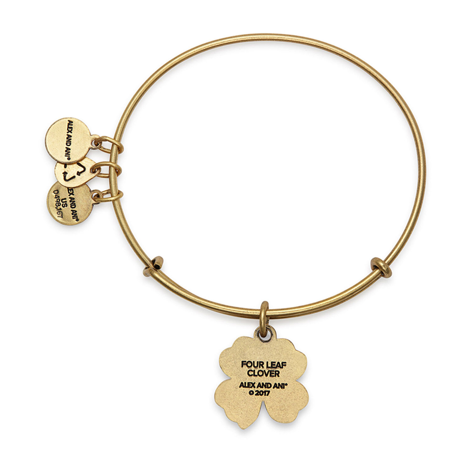 Alex and ani 4 leaf clover bracelet top