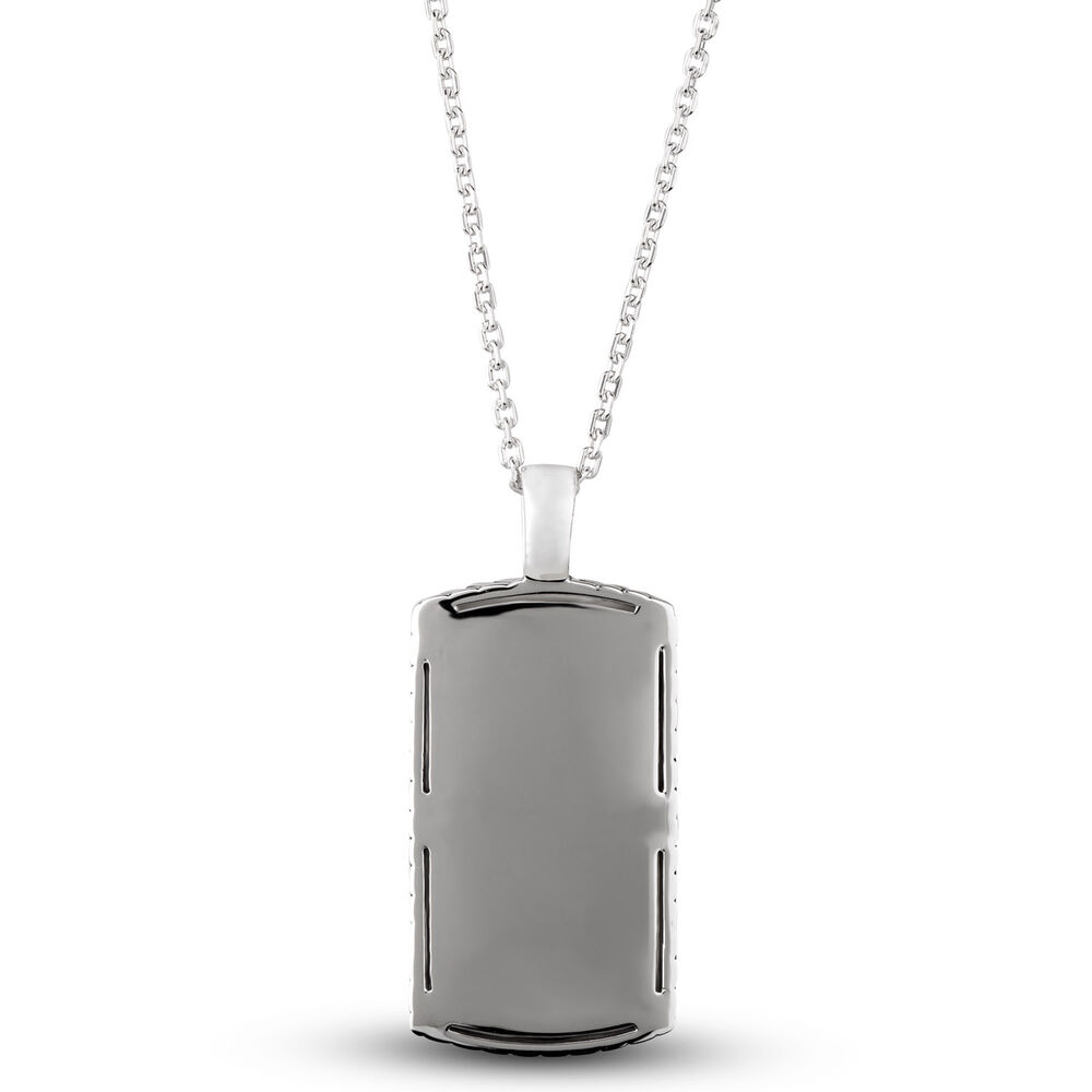 Silver Skull Dog Tag Necklet