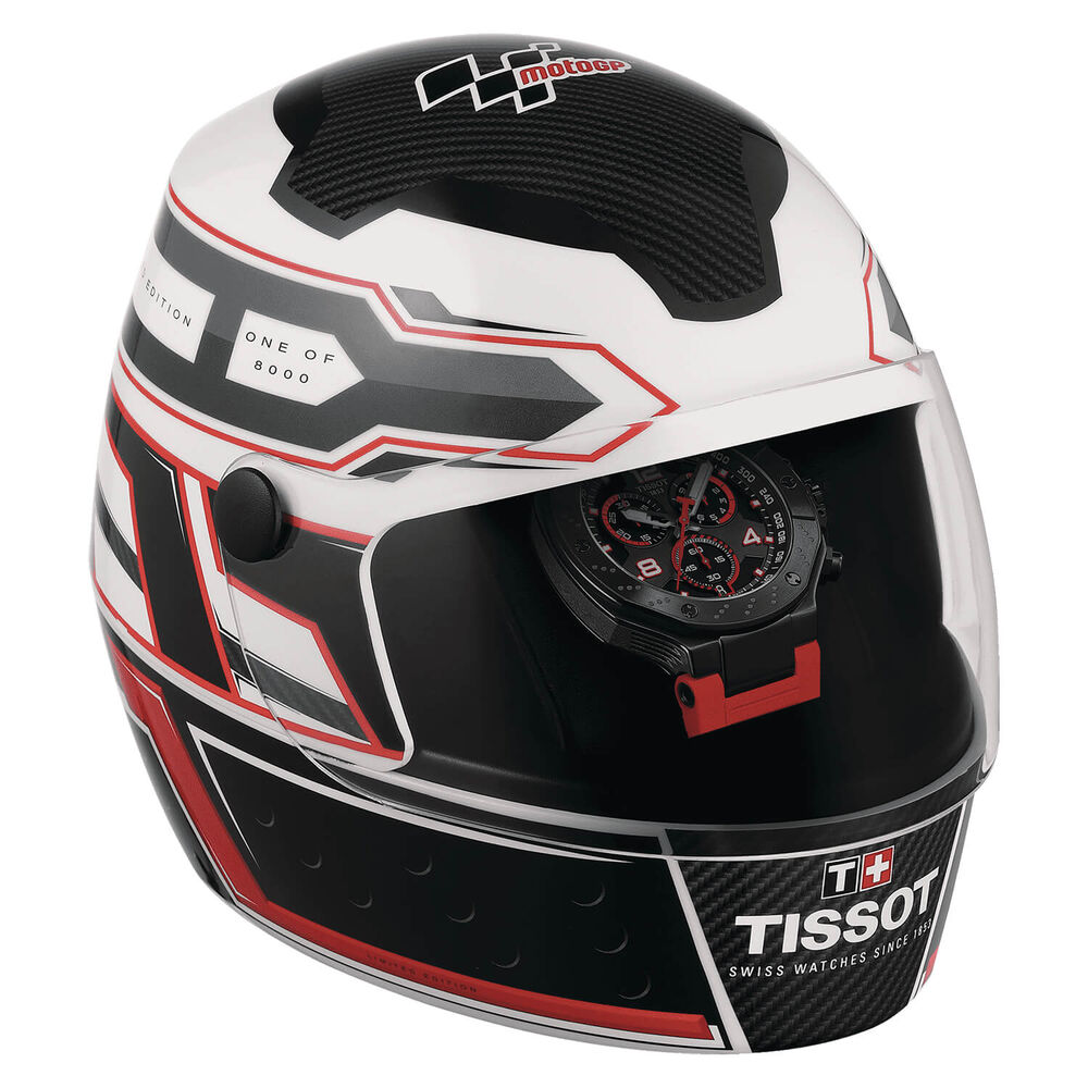 Tissot T-Race MotoGP Limited Edition 45mm Black & Red Chronograph Dial Red Strap Watch