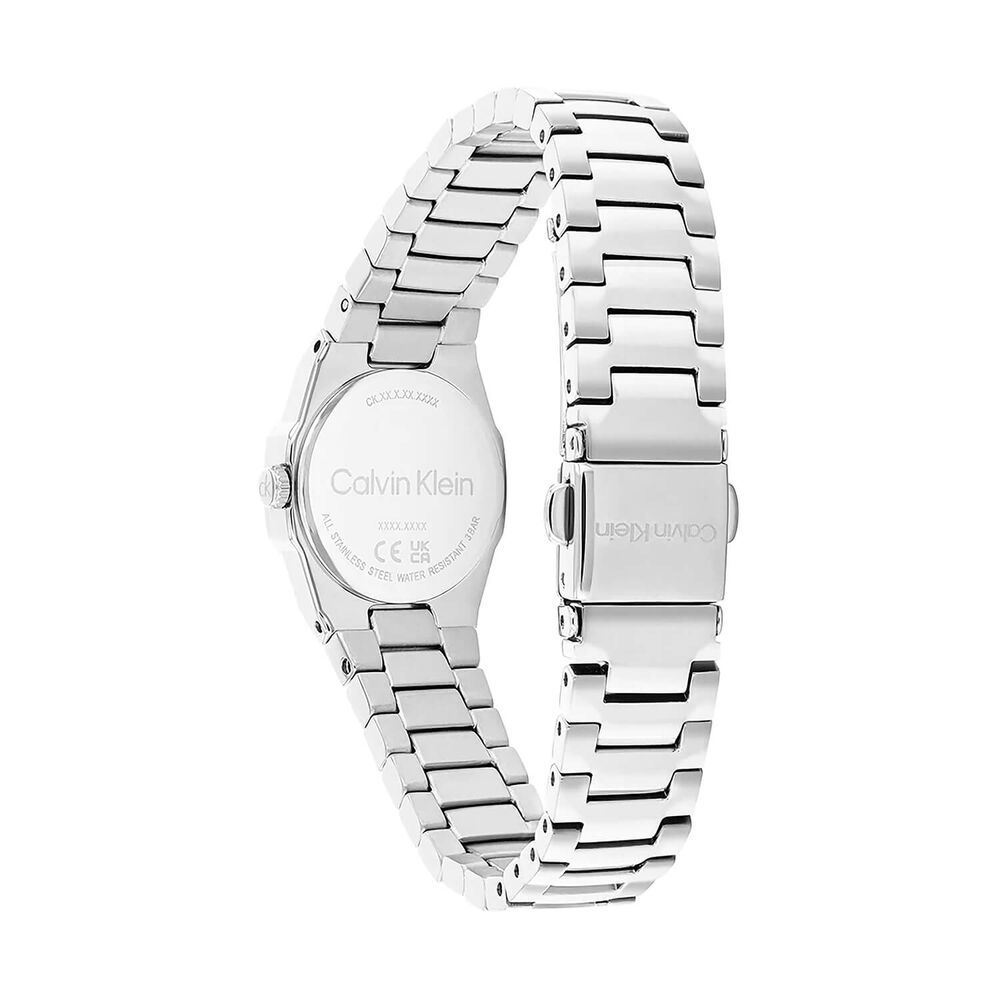 Calvin Klein Geometric Elegance 23mm Silver Dial Stainless Steel Bracelet Watch image number 2