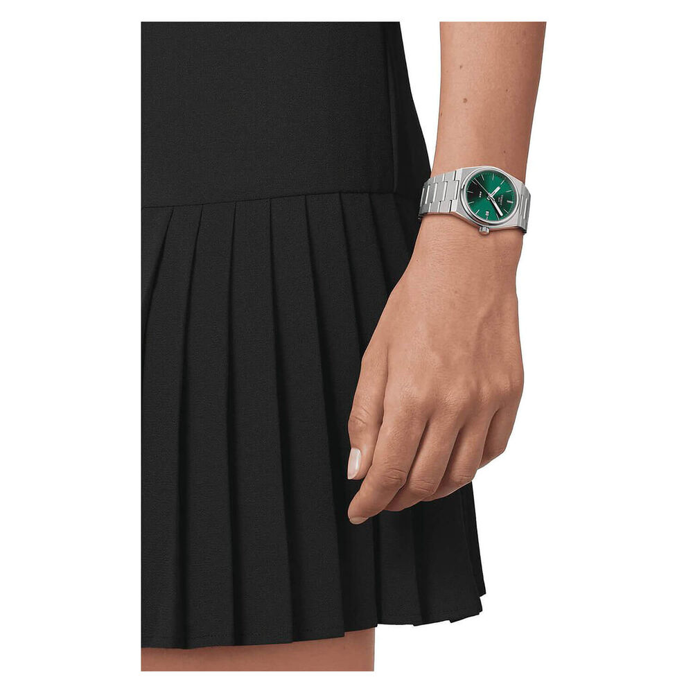Tissot PRX35 35mm Green Dial Bracelet Watch image number 3