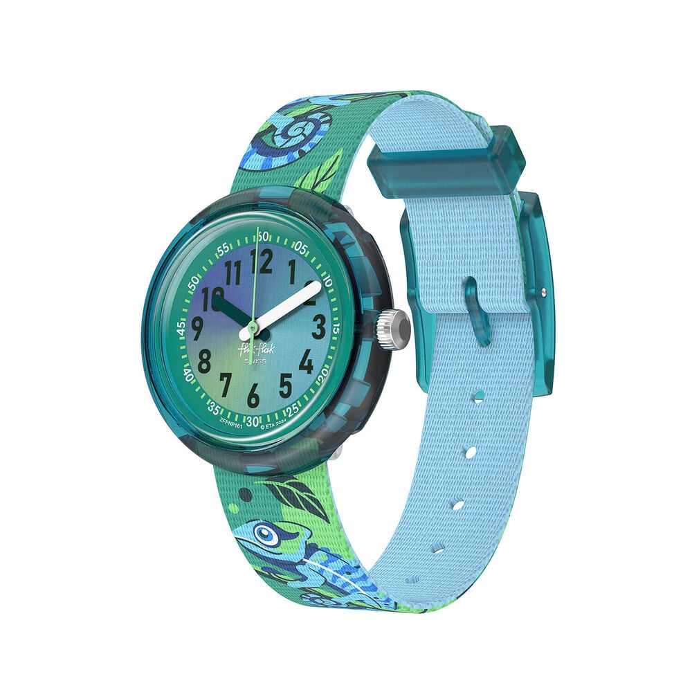 FLIK FLAK Camo Friends 31.85mm Green Dial Quartz Kids Watch image number 0