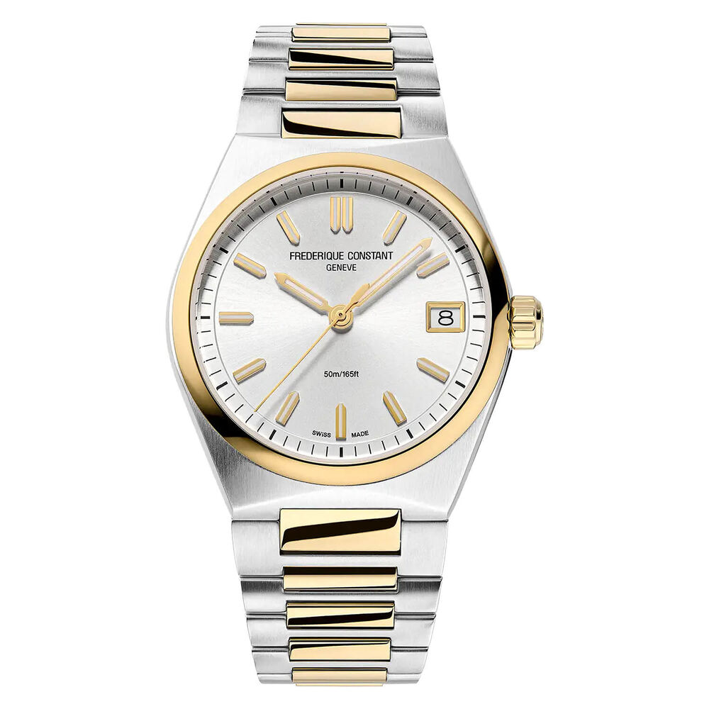 Frederique Constant Highlife Quartz 31mm Silver Dial Steel & Yellow Gold Bracelet Watch