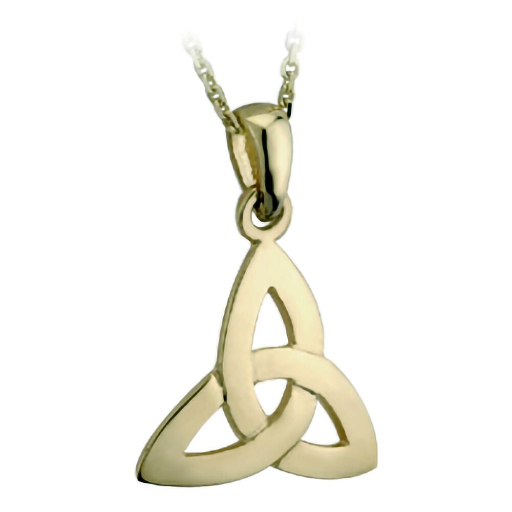 9ct Small Trinity Knot Pendant image number 0