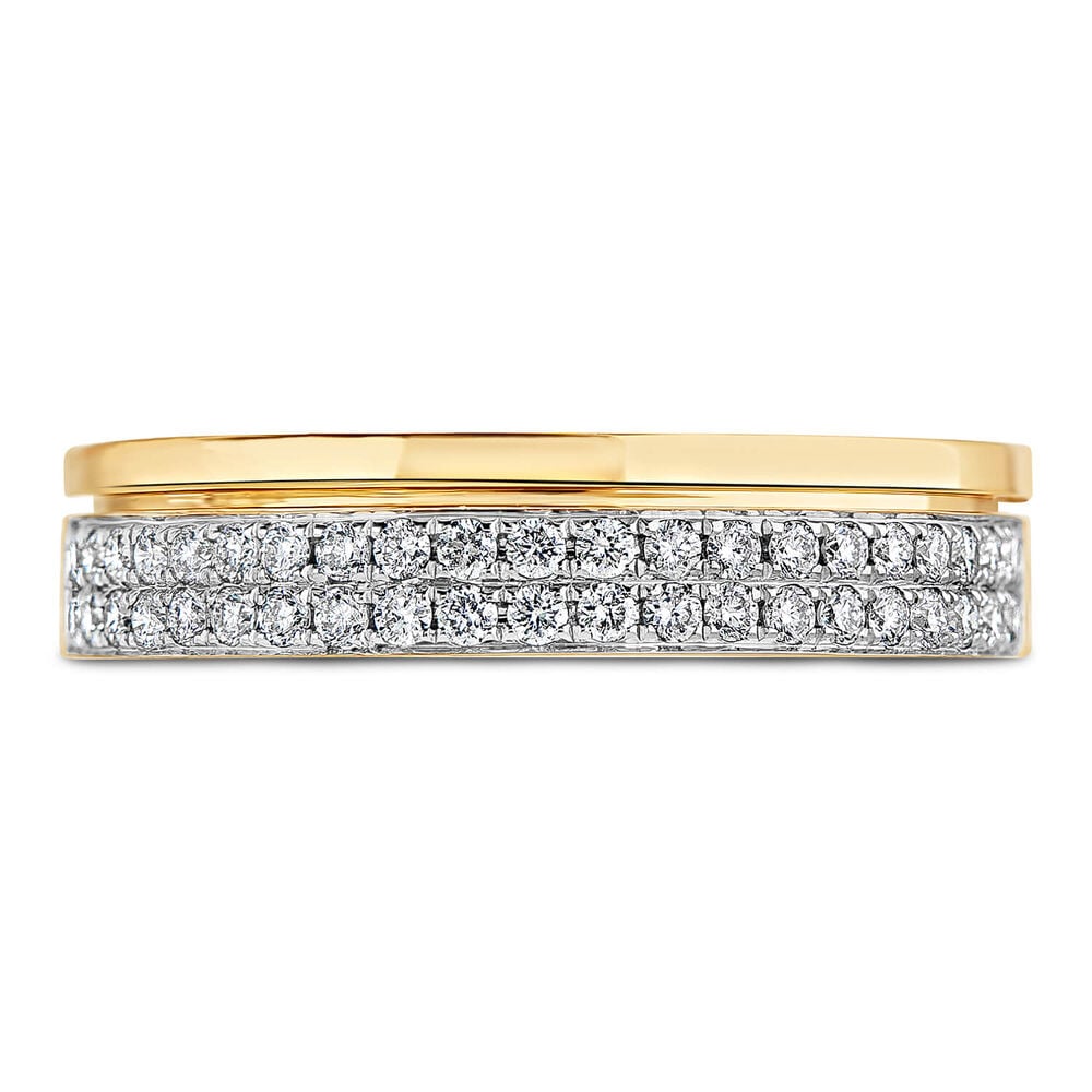 18ct Gold Diamond Wedding Ring image number 1