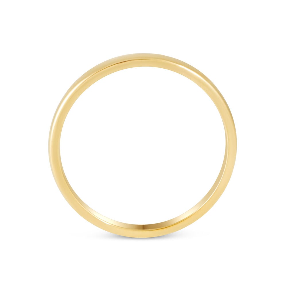 18ct Gold Classic Ladies 2mm Court Wedding Ring image number 2