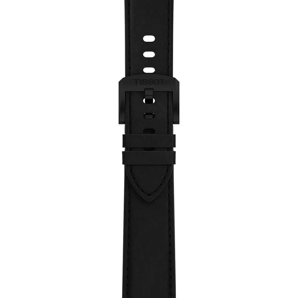 Tissot PRC 100 Solar 39mm Black Dial Black Leather Strap Watch image number 5