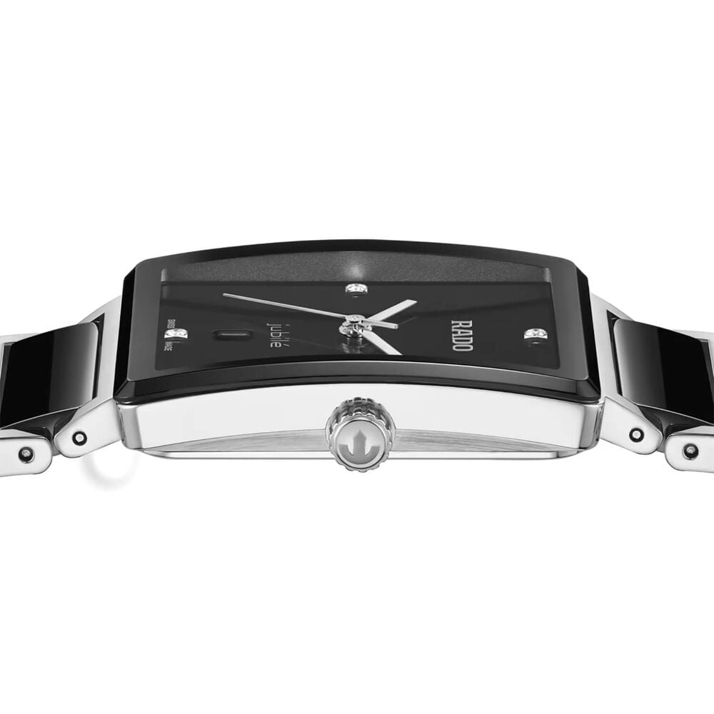 Rado Integral Diamonds 31.5mm Black Dial Stainless Steel Bracelet Watch