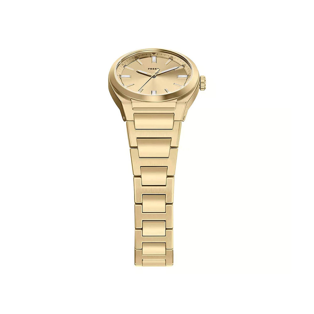Fossil Everett 27mm Gold Dial Gold Tone Steel Bracelet Watch