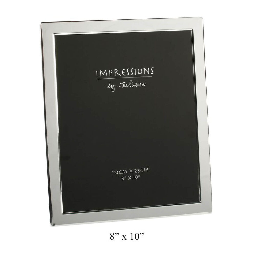 Impressions Silver Plated Flat Edge 8"x10" Photo Frame image number 0