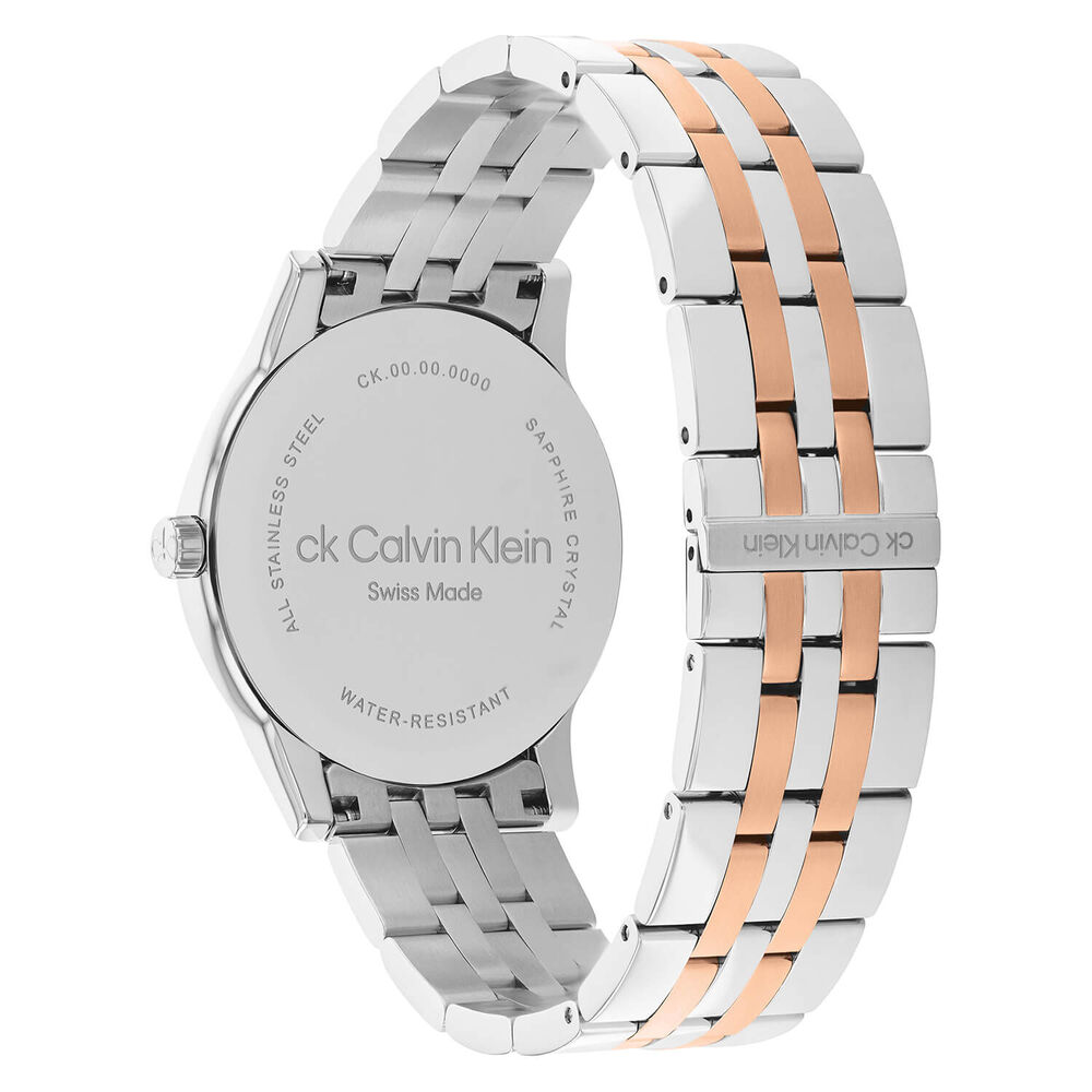 Calvin Klein Timeless Dressed 32mm Blue Dial Steel & Rose-Gold Plated Bracelet Watch