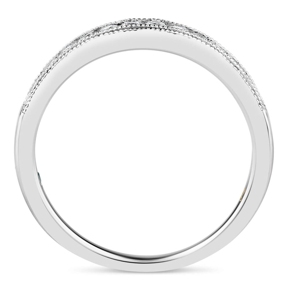 Kathy De Stafford 18ct White Gold 0.25 Carat Diamond Grain Setting Ring image number 2