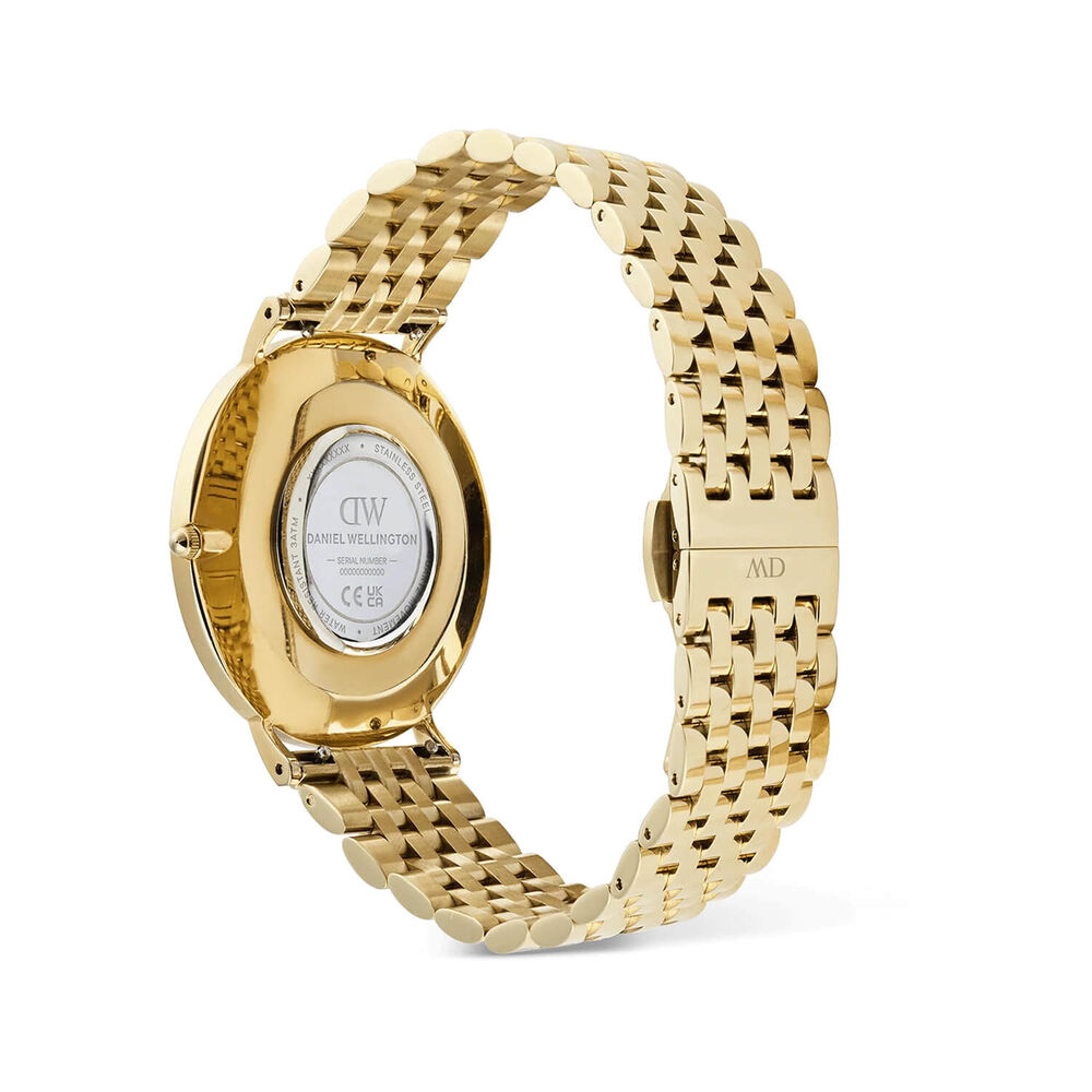 Daniel Wellington Classic 40mm White Dial Gold Tone Stainless Steel Bracelet Watch