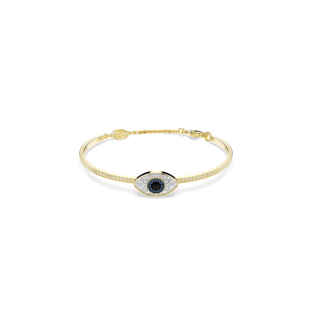Swarovski Symbolica Crystals 18ct Yellow Gold Finished Eye Bangle
