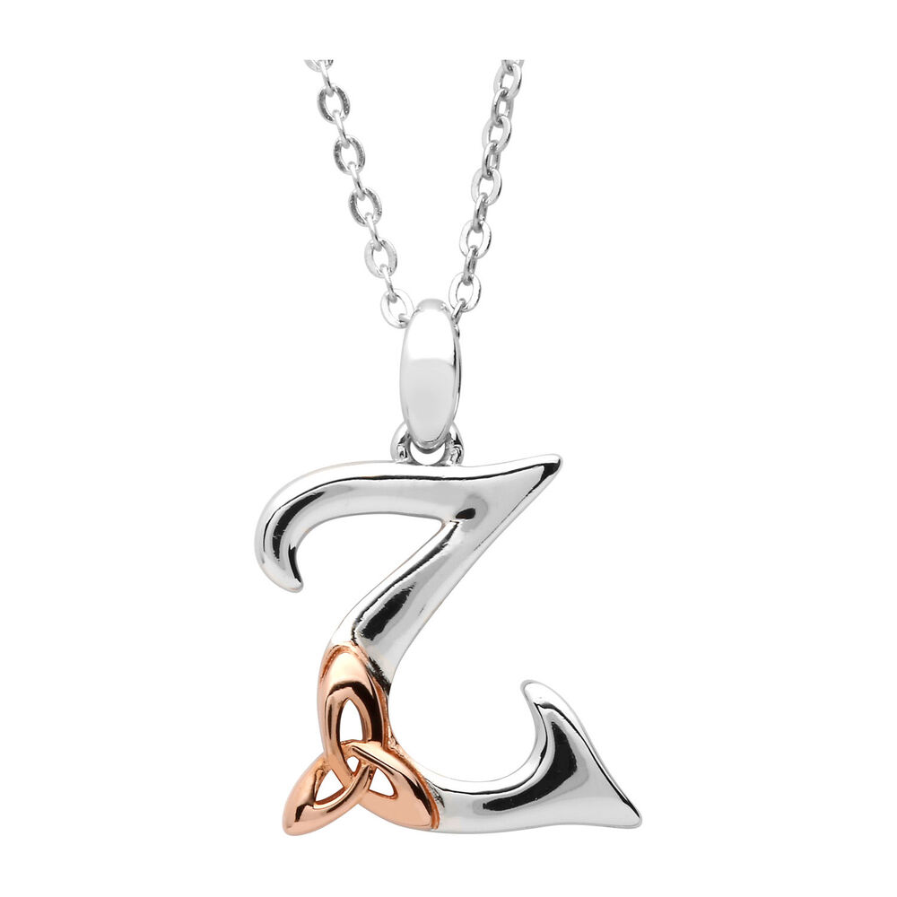 Sterling Silver Celtic 'Z' Initial Pendant image number 0
