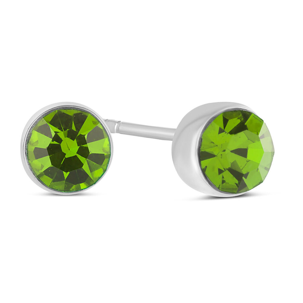 Little Treasure August Birthstone Children's Earrings image number 1