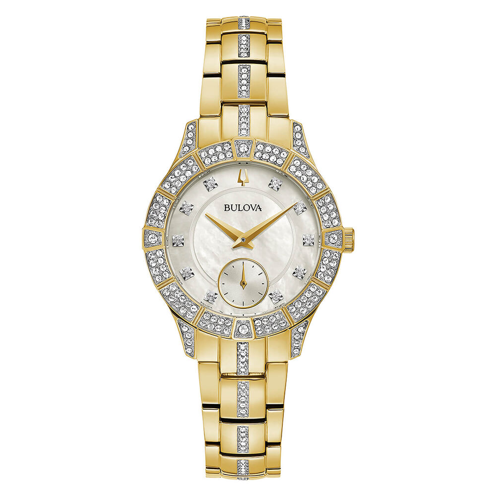 Bulova Crystal Phantom 31mm Pearlised Dial Bracelet Watch image number 0