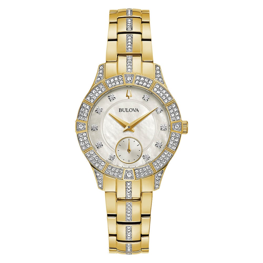 Bulova Crystal Phantom 31mm Pearlised Dial Bracelet Watch