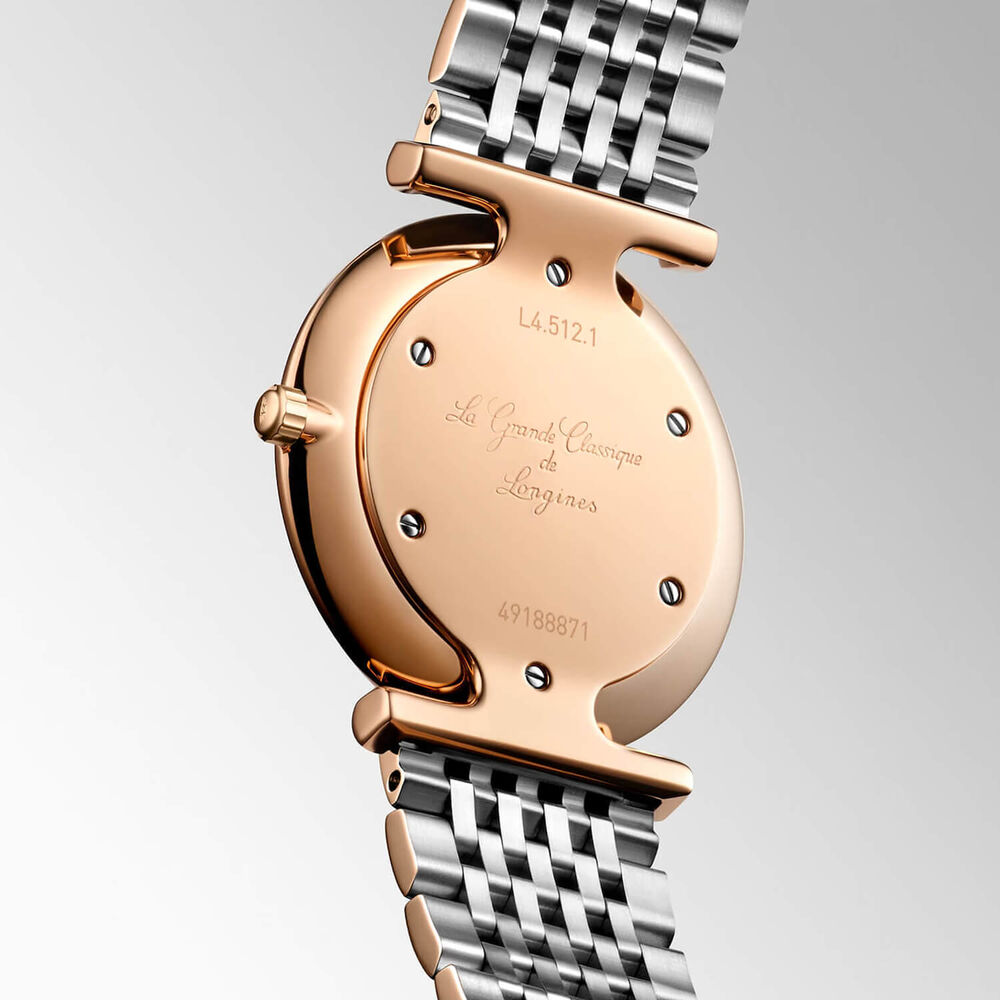 Longines La Grande Classique 29mm Green Dial Diamond Dots Two Tone Steel Bracelet Watch image number 3