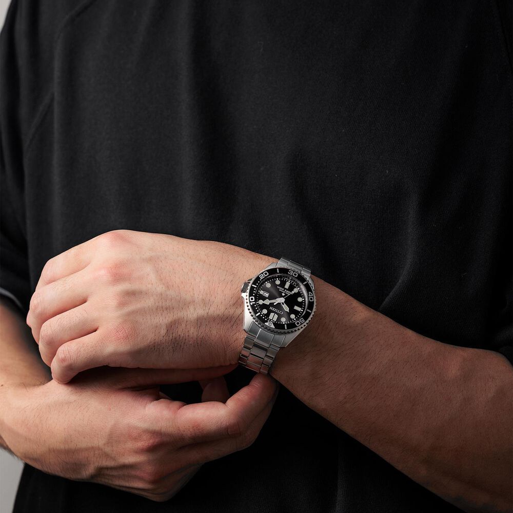 Citizen Promaster Diver 41mm Black Dial Stainless Steel Bracelet Watch