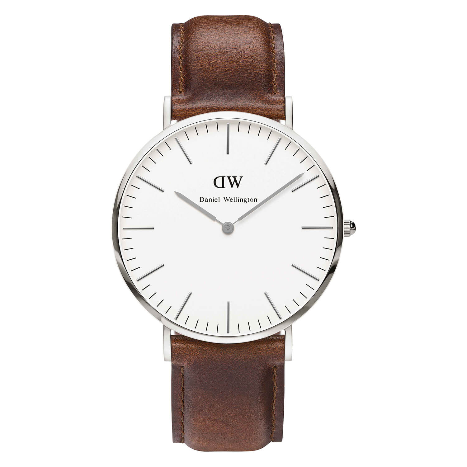 Daniel Wellington Classic St Mawes Steel Brown Strap Watch