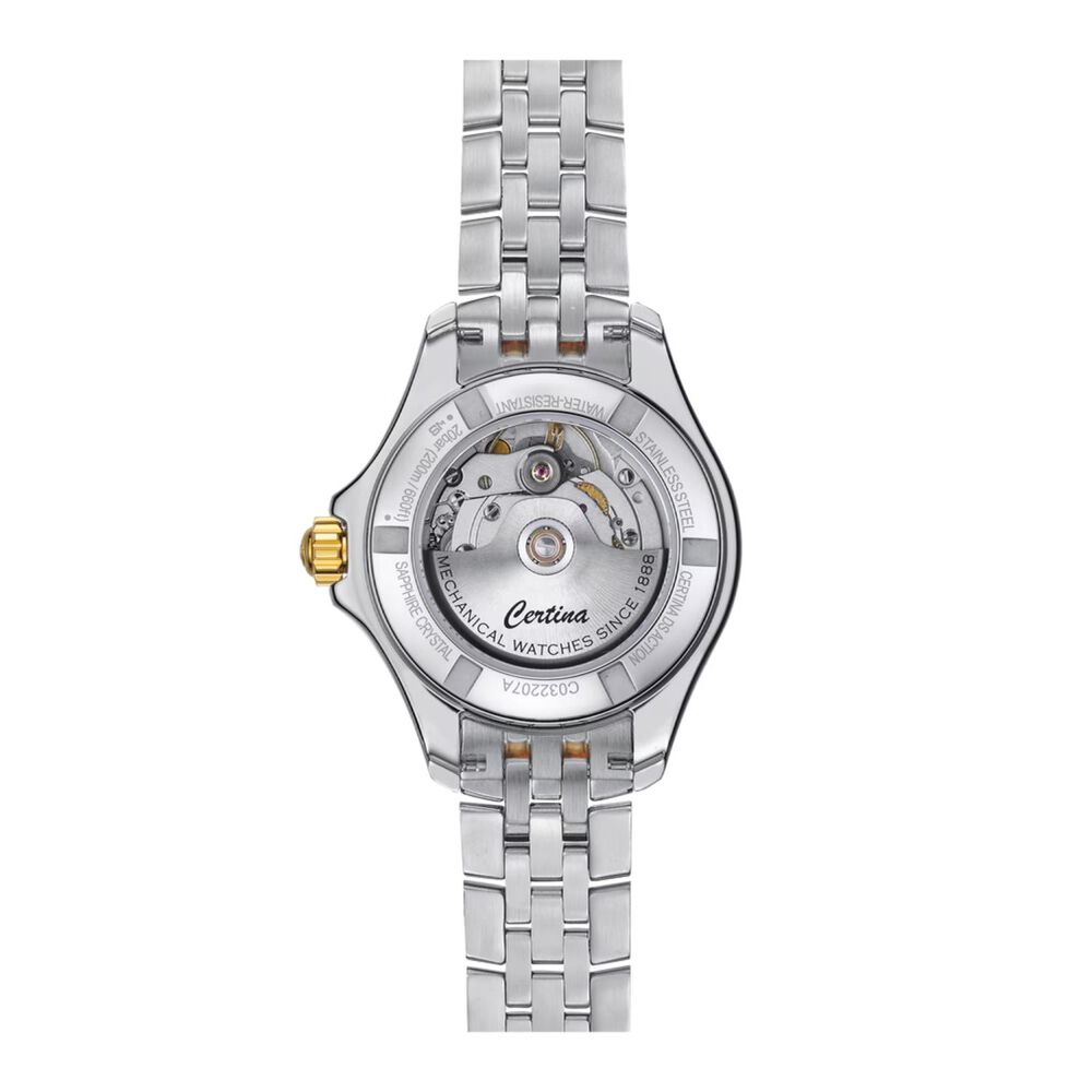 Certina DS Action Lady Powermatic 80 29mm Dark Mother of Pearl Dial Steel Bracelet Watch image number 1