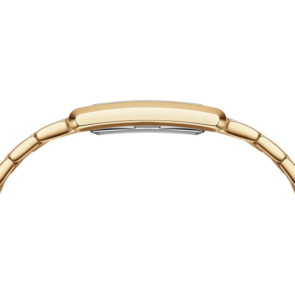 Daniel Wellington Bound 32x22mm White Dial 9-Link Gold PVD Bracelet Watch image number 3