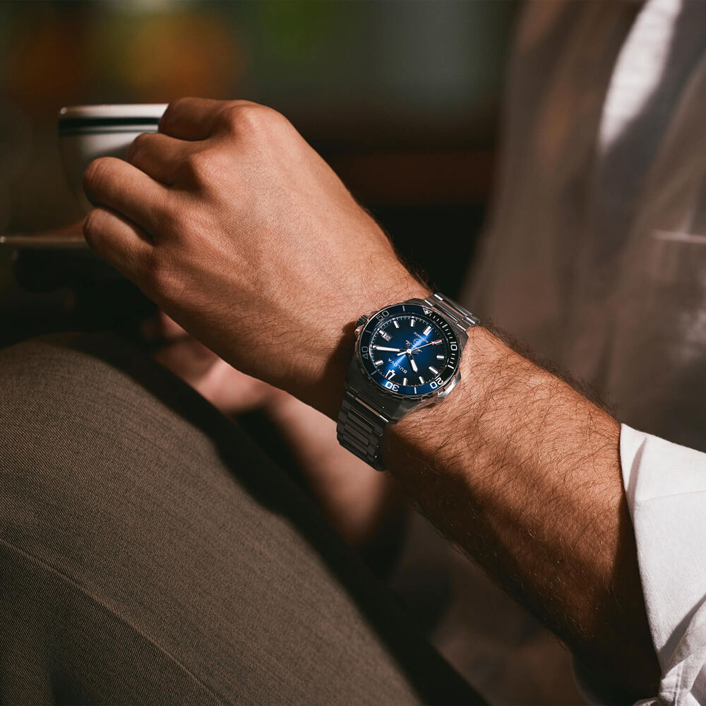 Bulova Marine Star 41mm Blue Dial Stainless Steel Bracelet Watch